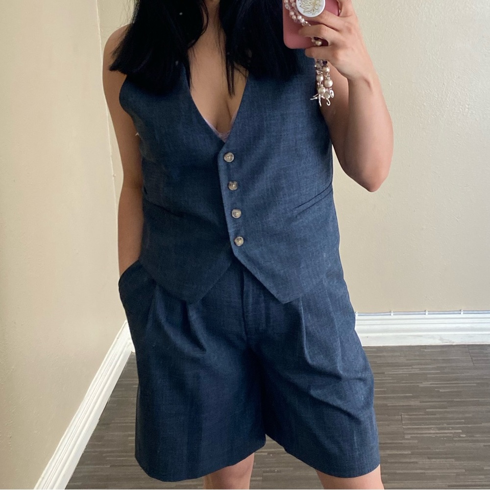 Worthington Dark Navy Women’s Vest (Size- M)